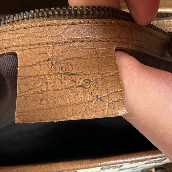 Gucci bamboo gg canvas and leather bag - Picture 12 of 16